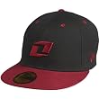 One Industries Drex Men's Fitted Sportswear Hat w/ Free B&F Heart Sticker Bundle - Jet Black