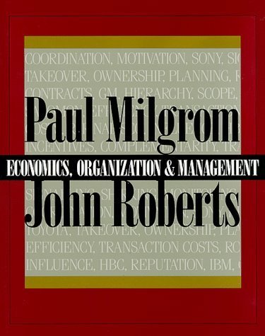 Economics, Organization and Management