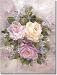 Lavender Rose I by Carolyn Cook - Ceramic Tile Mural 17 x 12.75 Kitchen Shower Backsplash