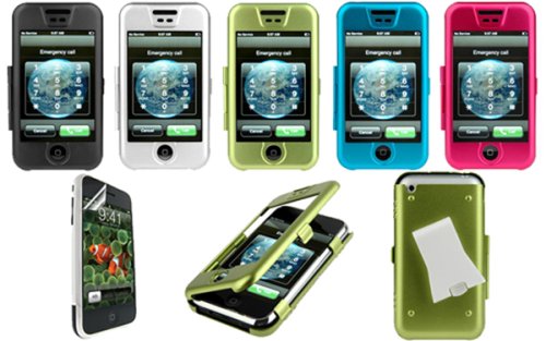 Cover image : Apple iPhone Aircraft Aluminum Metal Case - Bundled with Full Frontal Touch Screen Protector Shield - Available in 5 Color Choices (Compatible with 1st Generation ONLY)
