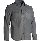 Volcom Mens Daybreak Shirt Jacket, Grey Vintage, Small