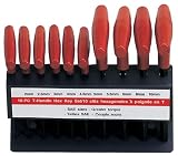 2mm-TO-10mm METRIC T-HANDLE HEX WRENCH 10-PIECE SET