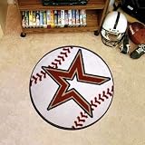 Fan Mats 6481 MLB - Houston Astros 29" Diameter Baseball Shaped Area Rug