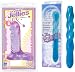 Doc Johnson Classic 6 Inch Crystal Jellies Purple Ballsy Dildo Dong Adult Sex Toy Kit