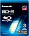 Panasonic LM-BRU25LAE3 25GB Write Once Blu-ray Media 1-4xSpeed Video Box -3 per Pack  from Panasonic