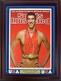 Michael Phelps Framed Olympic Autographed/Hand Signed Gold Medals Sports Illustrated 16x20 Photo