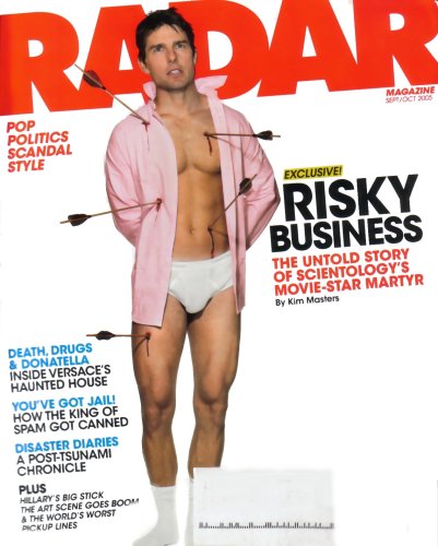 Radar Magazine Tom Cruise September / October 2005 Issue (Hilary Clinton, Kanye West, Donatella Versace)