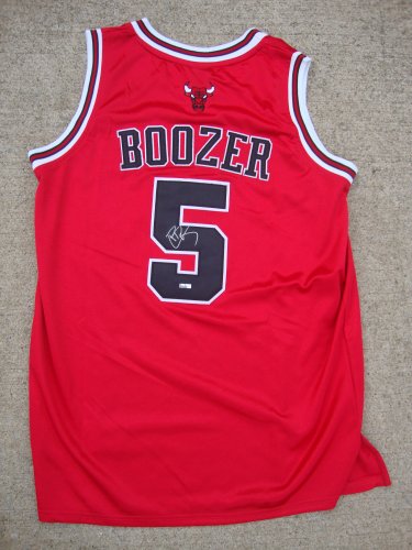 Chicago Bulls CARLOS BOOZER Signed Autographed NBA Jersey COA