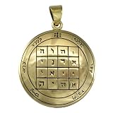 Bronze First Pentacle of Saturn Planetary Pendant - Key of Solomon Jewelry