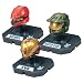 McFarlane Toys Action Figures - Halo 3 Helmet 3-Pack Wave 2 - SCOUT (Red), MASTER CHIEF (Olive), EVA