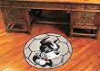 Boston Univ Soccer Ball 29" Round Floor Mat (Rug) - Boston University Terriers