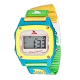 Freestyle Women's FS84862 Shark Clip Digital White Neon Nylon Watch