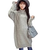 (リアンジュ・アイ)Liange・ai レディース マタニティ セーター ワンピース ニット タートルネック あったか ファッション おしゃれ 保温 冬 4色 フリーサイズ オリジナルミニポーチ付き 