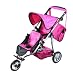 Mommy and Me Twin Doll Jogger 9669DL with Free Carriage Bag