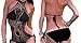 Crochet Knit Monokini Lined Swimwear Swimsuit Bikini Pastel Mini Halter Top