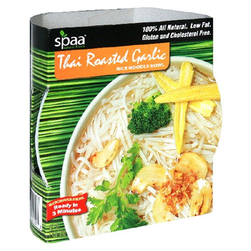 Spaa Natural Foods Thai Roasted Garlic Noodle Soup Bowl, 2.43-Ounce (Pack of 36) by Spaa Natural Foods