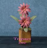 15.5 Metal Home Decor Glorious Pot Flower Power Tabletop