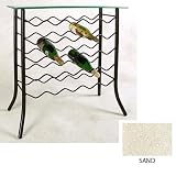 25 Bottle Wine Rack/Server - Sand Finish (Sand) (30"H x 12"W x 29"D)