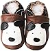 Carozoo baby boy soft sole leather infant toddler kids shoes Little Puppy Brown