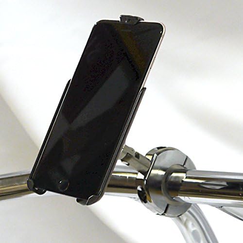 eCaddy Diamond Motorcycle Mount for iPhone 6, 1-1.25" Handlebar (chrome)