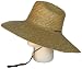 Super Wide Brim Lifeguard Hat Sewn Braid Straw Beach Sun Summer Surf Safari