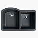 SWANSTONE Granite 2 Bowl Kitchen Sink GRANITO