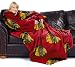 NHL Chicago Blackhawks Adult Comfy Throw Blanket with Sleeves