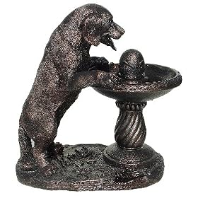 Labrador Retriever Antique Bronze Fountain