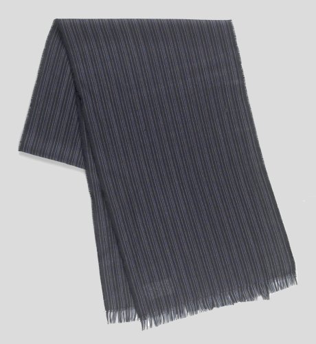 Thin Stripe Wool Blend Scarf