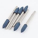 uxcell マウントポイント　研削ヘッド　メタル製　シルバートーン　3mmシャンク径 5mmヘッダ径 6個入り