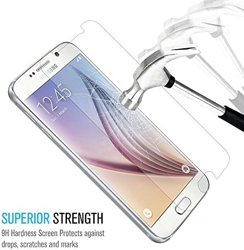 Galaxy S7 Screen Protector, PowerBen® Premium Tempered Glass Screen Protector Film for Samsung Galaxy S7 Maximum Screen Protection from Bumps,Drops,Scrapes and Marks