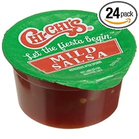 Chi Chi's Snackers Mild Salsa, 3.5-Ounce Single Serve Cups (Pack of 24)