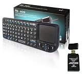 2.4GHz Mini Wireless Keyboard Rii Portable Handheld Rechargeable Keyboard Touchpad(Built-in TouchPad/Laser Pointer) for Laptops Notebooks Computer IPTV Car PC Wii PS3 HTPC (Black) 2.4GHz Mini Wireless Keyboard Rii Portable Handheld Rechargeable Keyboard Touchpad(Built-in TouchPad/Laser Pointer) for Laptops Notebooks Computer IPTV Car PC Wii PS3 HTPC (Black)