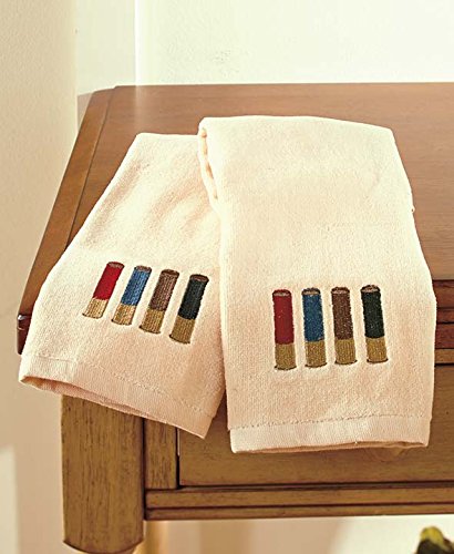 Set of 2 Shotgun Shell Hand Towels