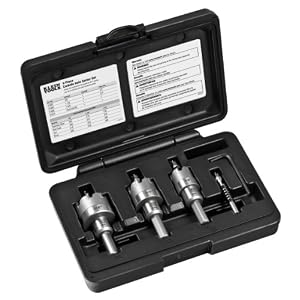 Klein Tools 31872 4-Piece Carbide Hole Cutter Set by 