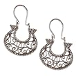 Sterling Silver Earrings for Girls 1.75 inches (ers303)