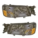 2005 05 Subaru Forester Headlights Headlamps Head Lights Lamps Pair Set by Aftermarket