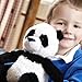 warmies Junior Microwavable & Weighted Stuffed Animals, Panda - Heated Stuffed Animal Plushie for Warmth & Comfort - Cute Soft Plush Toys for Adults & Children (Boys, Girls, Babies & Toddlers)