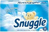 Snuggle Fabric Softener Sheets, Blue Sparkle with Cuddle Up Fresh scent , Case Pack, Six - 120 Sheet Boxes (720 Sheets)
