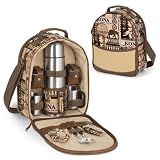 Caffeccino Deluxe hot beverage pack w/service for 2 w/ vacuum flask, etc..