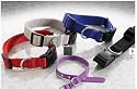 Adjustable Nylon Slide Dog Collar (Silver) 1/2" x 10"-14"