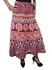 Beach Wrap Around Skirt Maroon Ethnic Printed Hippie Boho Sarong Wrap