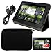 Premium 3 Packs of LCD Clear Screen Protector + Black Hard EVA Case Cover + USB Date Cable + Black Leather Case for Blackberry Playbook Tablet By Skque
