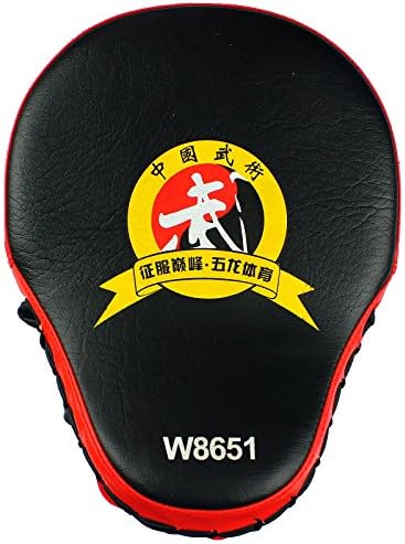 Cheerwing® 1 Pair Target MMA Boxing Mitt Focus Punch Pad Training Glove Karate Muay Thai Kick (Red Boxing Mitts)