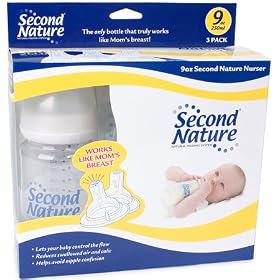 Second Nature 9-oz. Nurser Bottles - 3-pk.