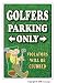 GOLFERS ONLY ~Sign~ parking golf ball golfer club gift