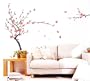 Large Removable Wall Decor Decal Stickers Plum flower and Butterfly (Sheet size: 24-Inch x 36-Inch)