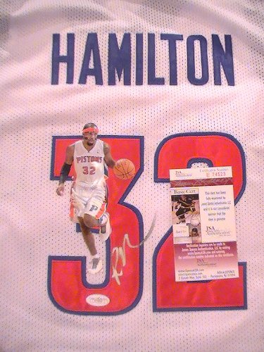 RICHARD HAMILTON SIGNED AUTOGRAPHED JERSEY DETROIT PISTONS JSA