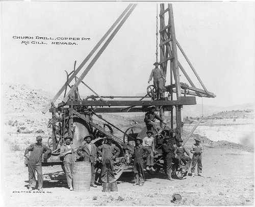 Buy Cheap Churn drill,copper pit,McGill,Nevada,White Pine County
