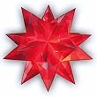 Folia 820/2020 - Bastel-Set Bascetta-Stern 20 x 20 cm 30 Blatt rot